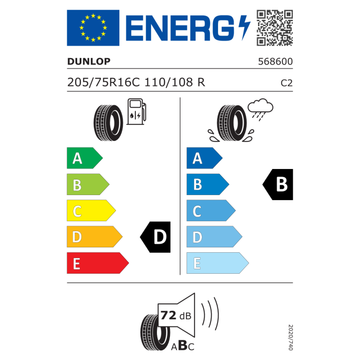 Dunlop Econodrive 205/75R16 C 110/108R