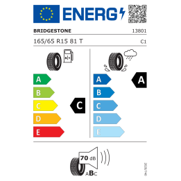 Bridgestone Turanza T005 165/65R15 81T