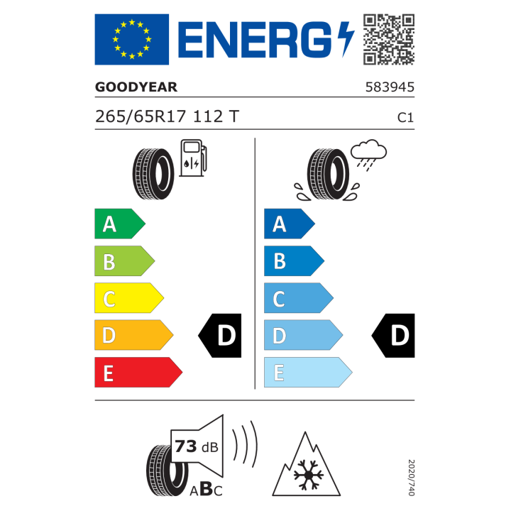 Goodyear Wrangler All Terrain Adventure 265/65R17 112T
